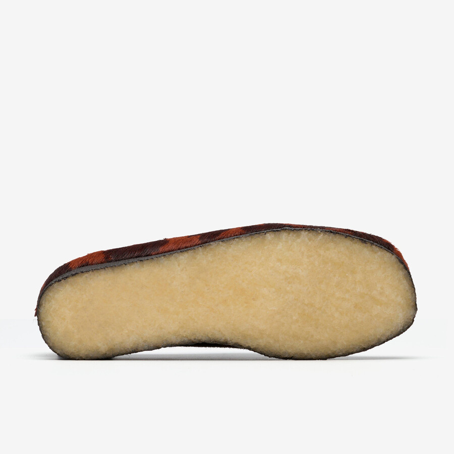 wallabee - bruine koeienprint